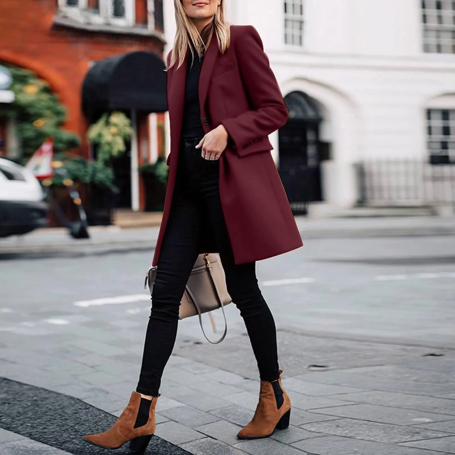 cooki Winter Coats for Women 2023 Trendy Wool Coat Women Winter Fleece Jackets Long Soft Trench Coats for Women Lightweight