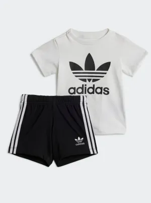 Basic Wardrobe Piece Urban Casual Look Short Sleeve Tee Set Infants
