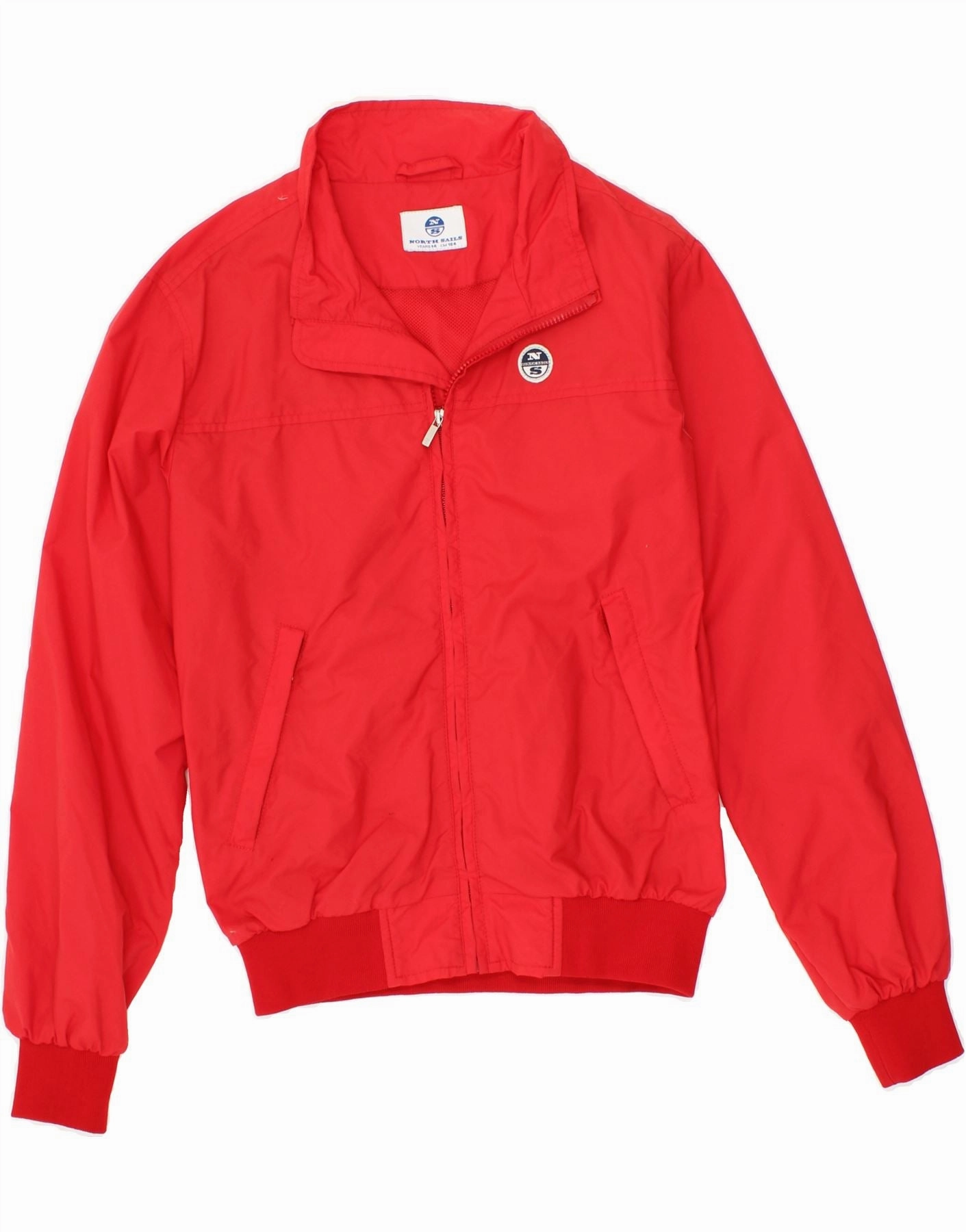 Sports use NORTH SAILS Boys Bomber Jacket 13-14 Years Red Polyamide