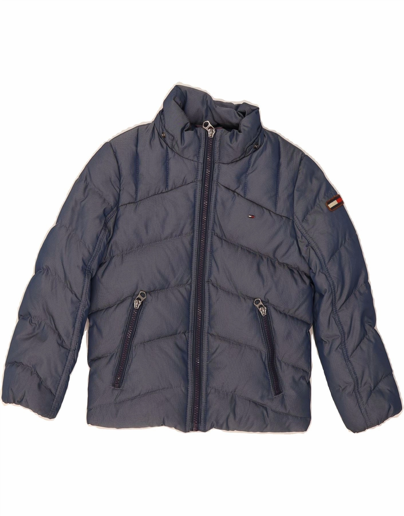 TOMMY HILFIGER Boys Padded Jacket 3-4 Years Navy Blue Polyester comfort enhancer