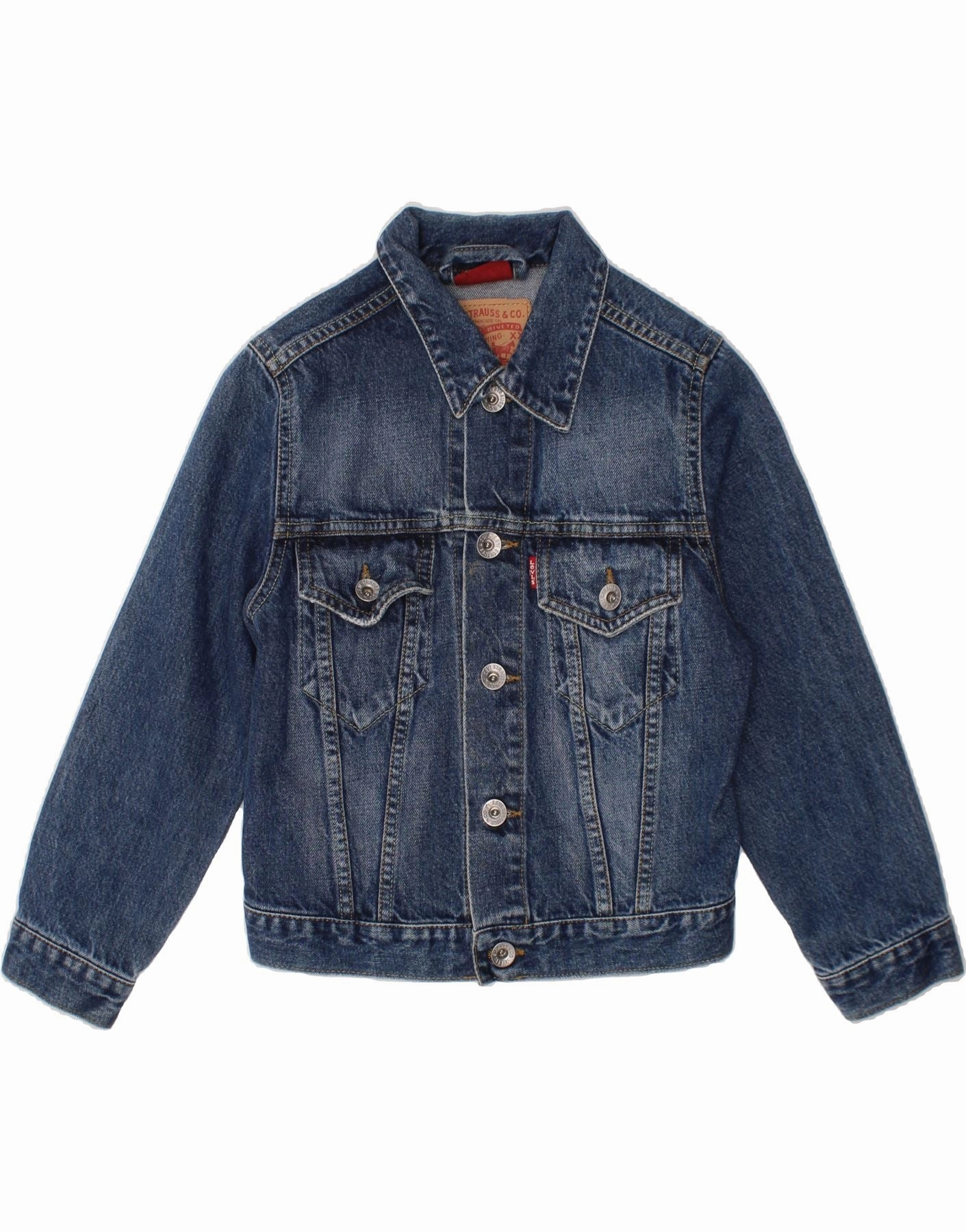 LEVI'S Boys Denim Jacket 5-6 Years Blue Cotton Unwind Modular Layering System