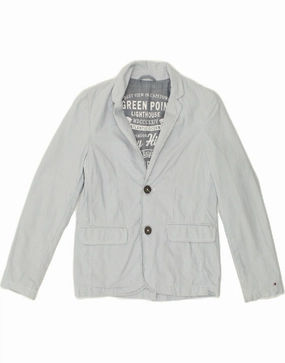 TOMMY HILFIGER Boys 2 Button Blazer Jacket 11-12 Years Blue Pinstripe Invoice