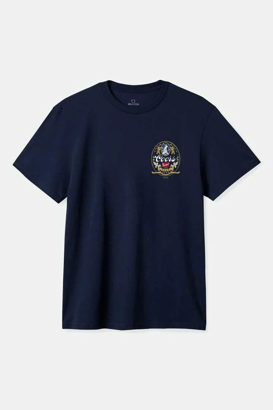 Coors Start Your Legacy Mountain T-Shirt - Navy Washable