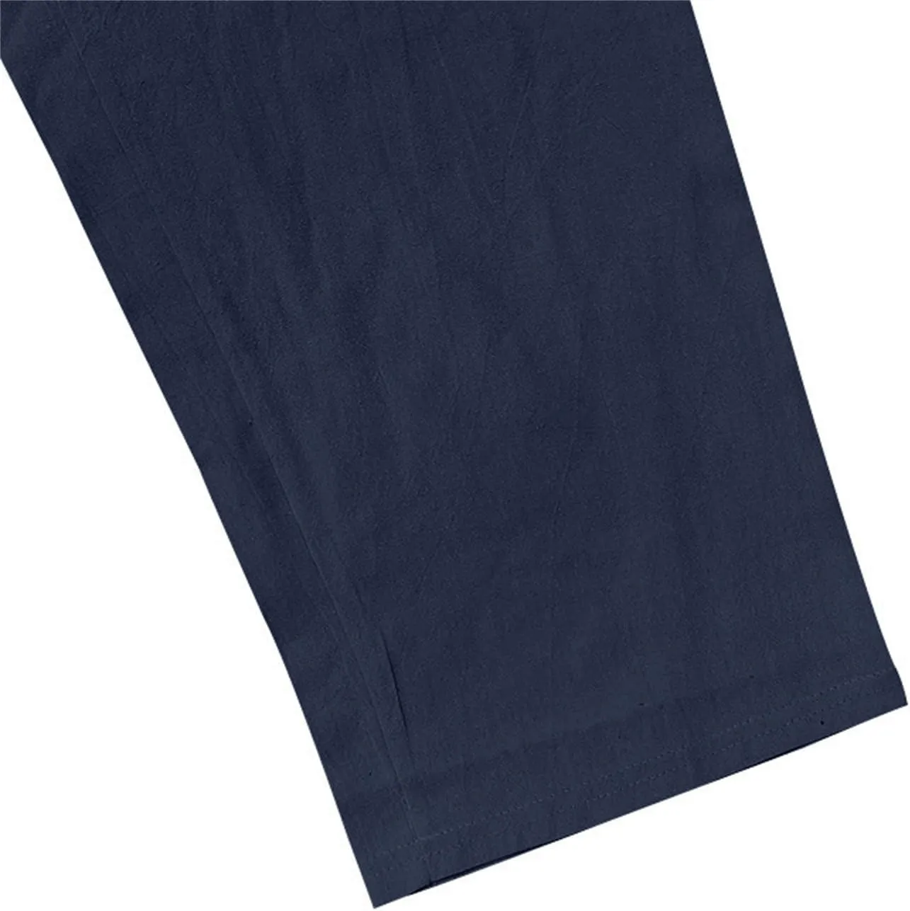 Cotton Linen Cargo Pants for Men Summer Casual Elastic Waist Pant with Pockets Relaxed Fit Beach Yoga Travel Lounge