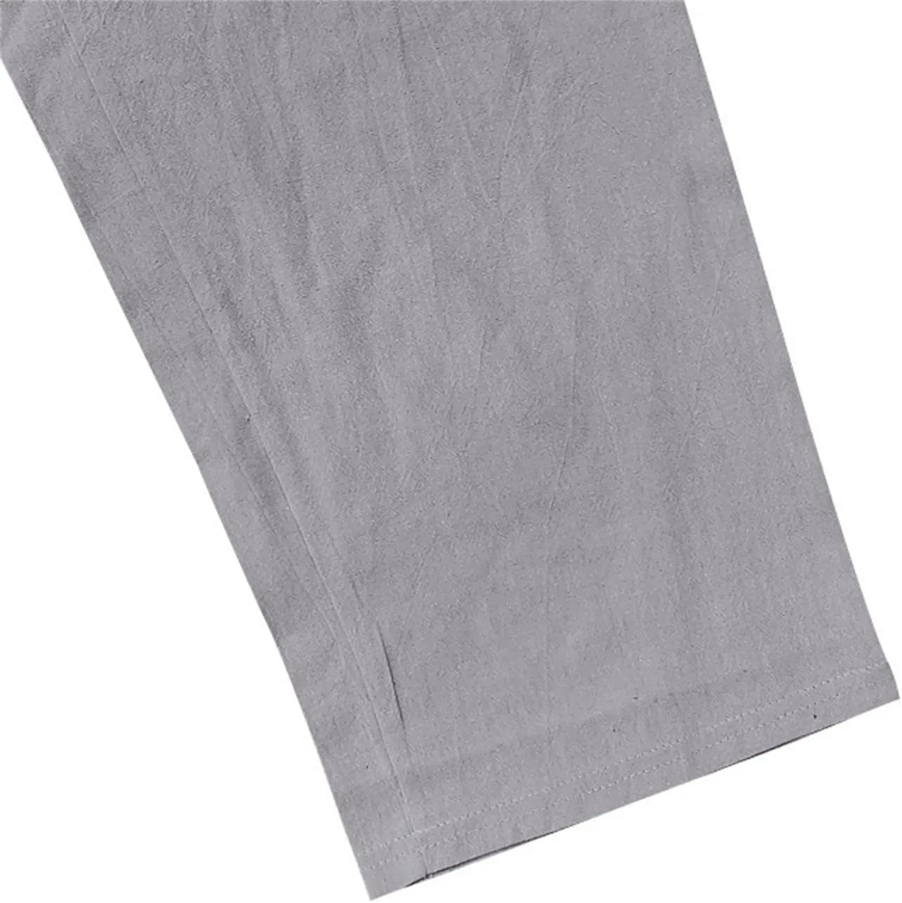 Cotton Linen Cargo Pants for Men Summer Casual Elastic Waist Pant with Pockets Relaxed Fit Beach Yoga Travel Lounge