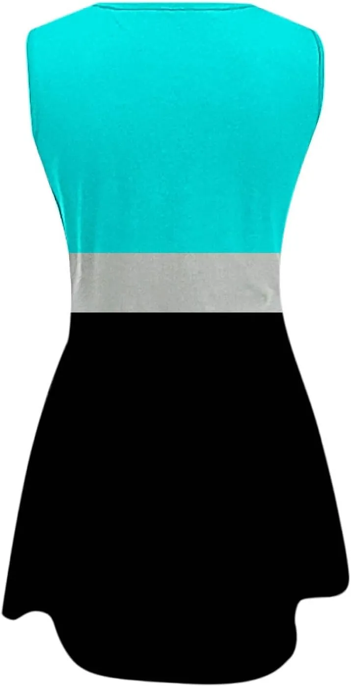 Cotton Summer Dresses for Women Womens with Pockets Summer Casual Tank Dress Sleeveless Midi Beach Dress Summer