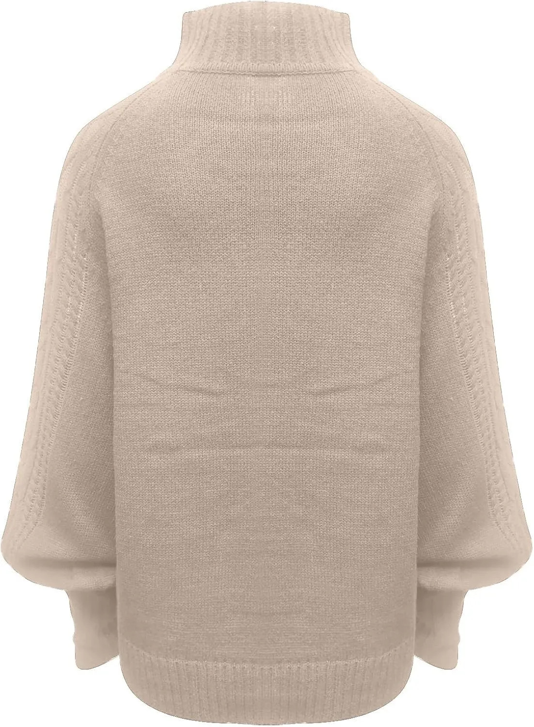 Cozy Sweaters for Women Plus Size Turtleneck Oversized Sweaters Long Sleeve Cable Knit Thermal Pullovers Jumper Tops