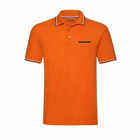 Mast & Harbour Orange Men Polo Fashion-Ready