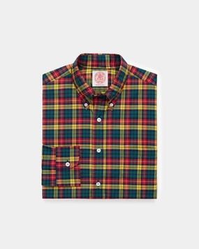Effortless Style Made-in-USA Buchanan Tartan Broadcloth Sport Shirt - Classic Fit