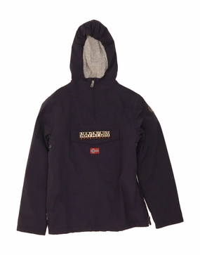 Protective Outerwear NAPAPIJRI Boys Graphic Hooded Anorak Jacket 15-16 Years Navy Blue