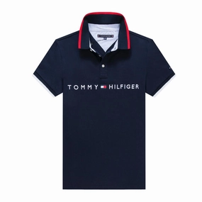 Tommy Hilfiger Navy Blue Men Polo Soft Wear