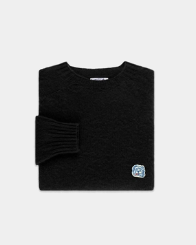 Made-in-Scotland *LIMITED EDITION* Black Shaggy Dog Icon Sweater  - Trim Fit Cold Day Fashion Warm Essentials