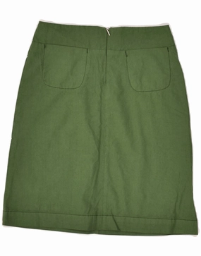 CP COMPANY Girls Cargo Skirt 7-8 Years W22  Green Cotton Fitted Base All-day style
