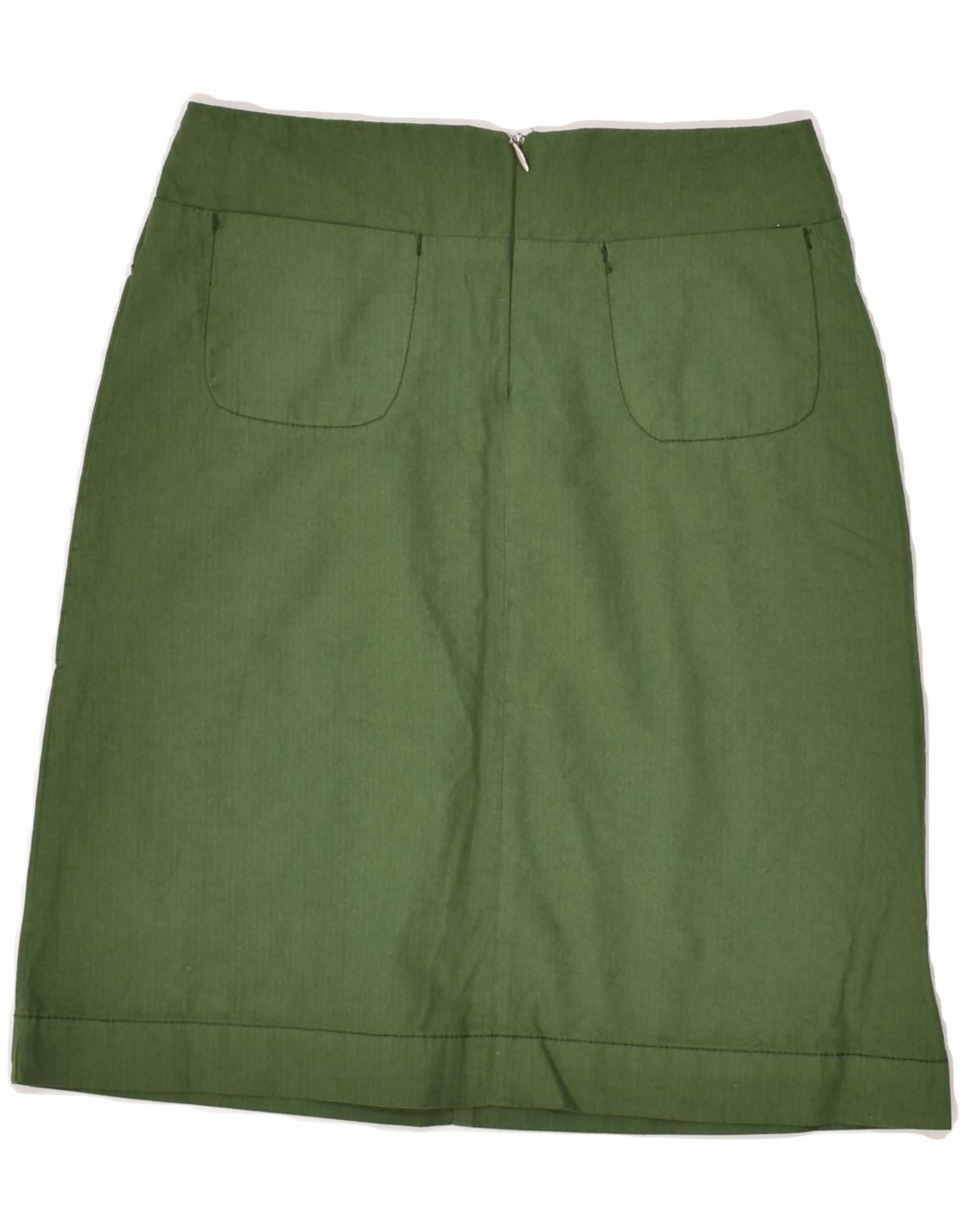 CP COMPANY Girls Cargo Skirt 7-8 Years W22  Green Cotton Fitted Base All-day style