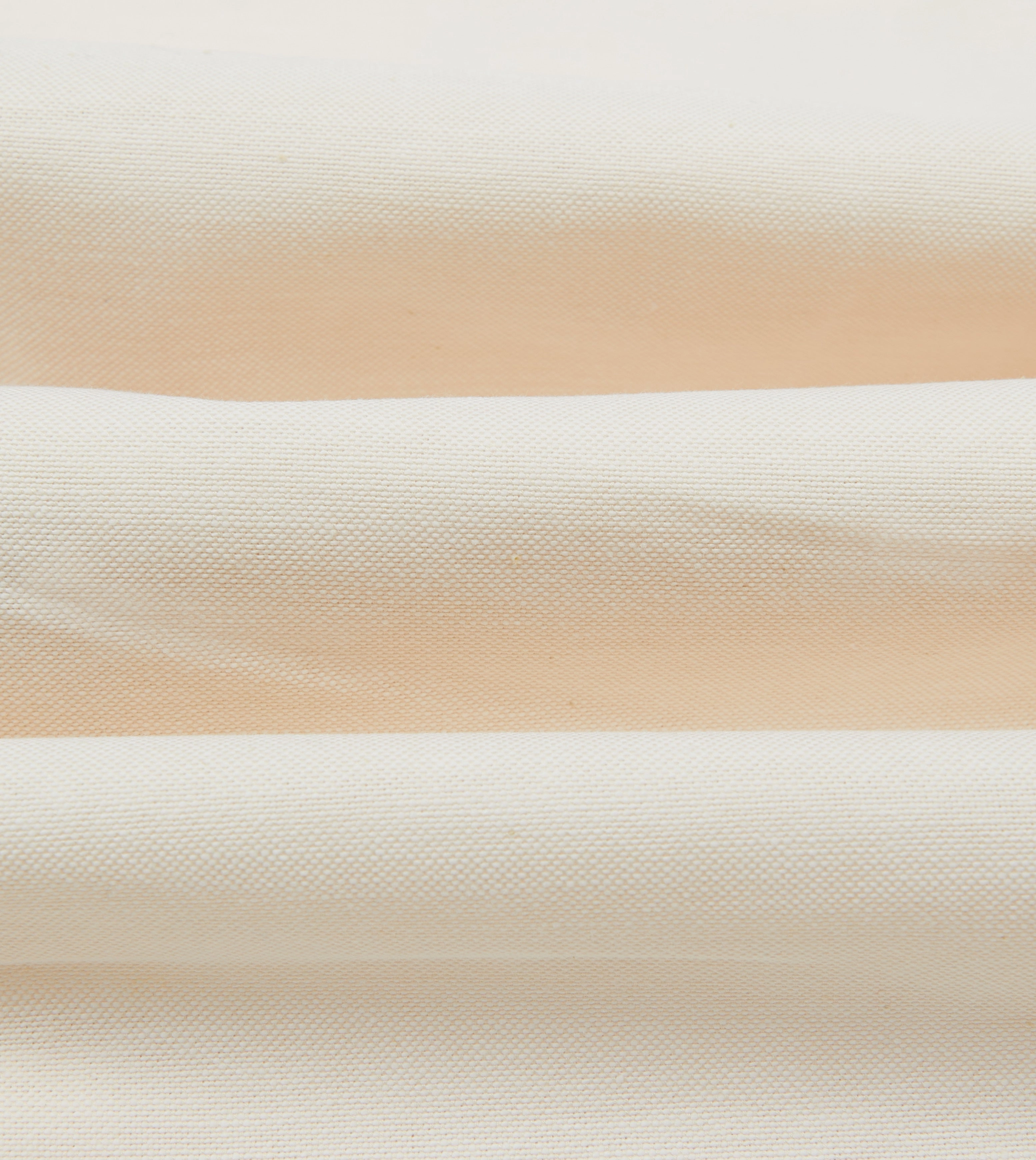 Cream Cotton Oxford Cloth Long Point Collar Shirt First Date