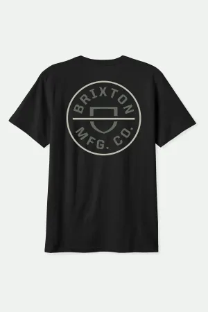 Crest II S/S Standard T-Shirt - Black/Dark Sage/Warm Grey Light Outfit
