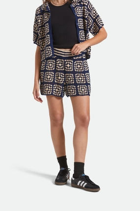 Crochet Short - Mood Indigo/Off White Quick Layer