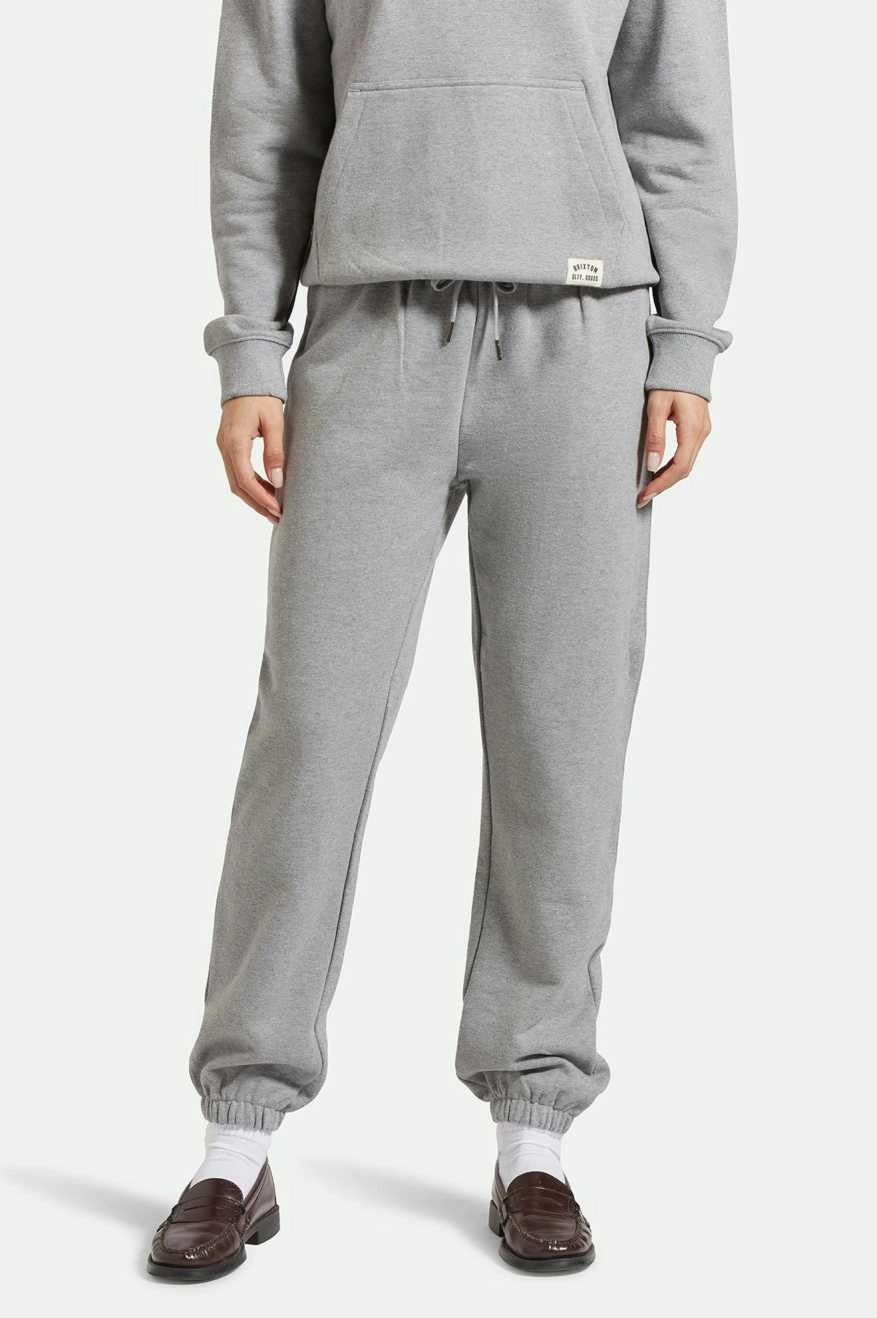 Cross Loop French Terry Sweatpant - Heather Grey Breathable layers