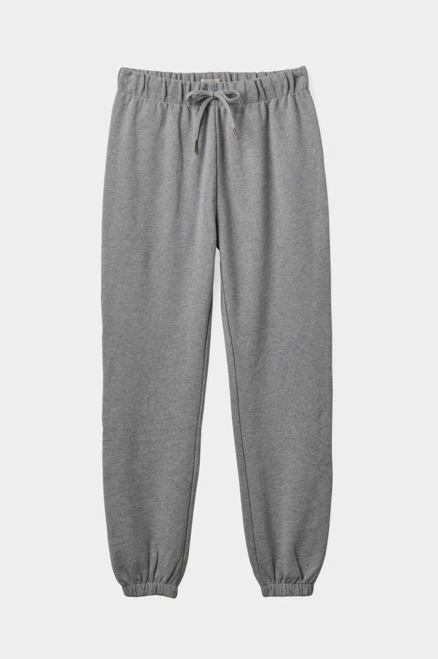 Cross Loop French Terry Sweatpant - Heather Grey Easy Wear Street Comfort