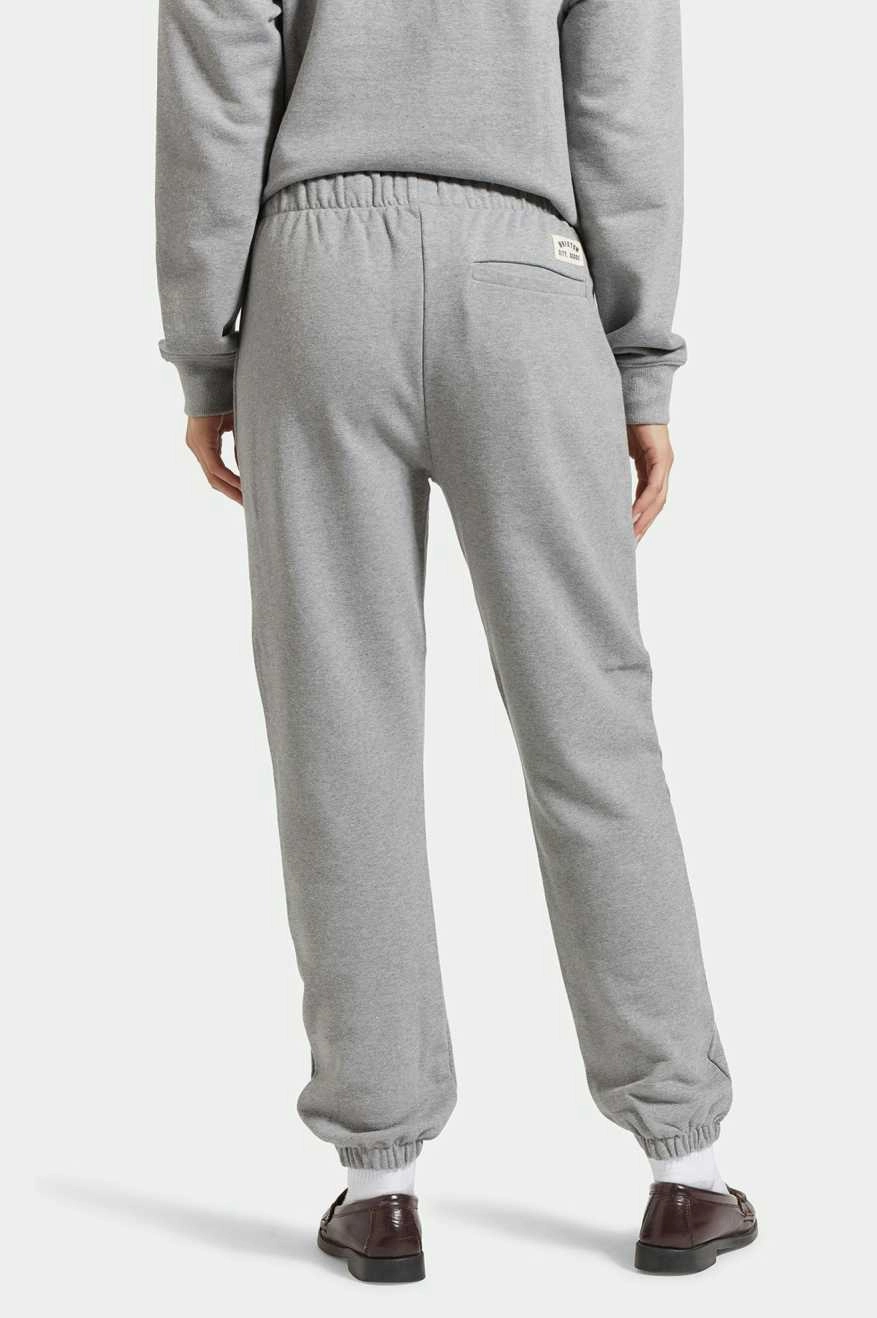 Noise Reduciting Fabric Cross Loop French Terry Sweatpant - Heather Grey