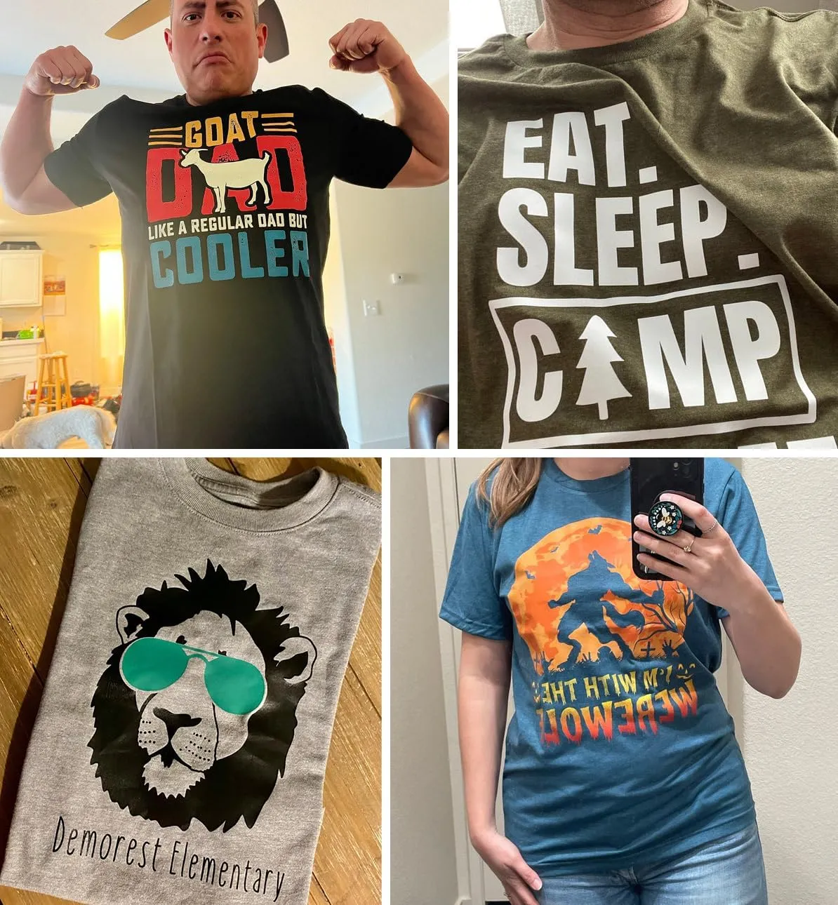 Custom T-Shirts - Personalized Front and Back Printed Unisex Tee Shirt - Customized Design Your Own T-Shirts for Women, Men