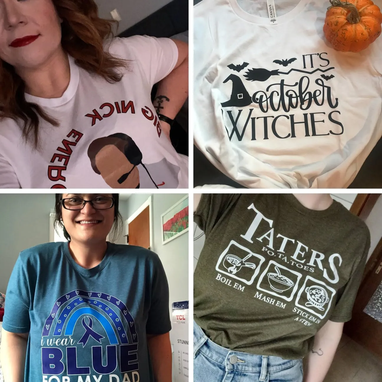 Custom T-Shirts - Personalized Front and Back Printed Unisex Tee Shirt - Customized Design Your Own T-Shirts for Women, Men