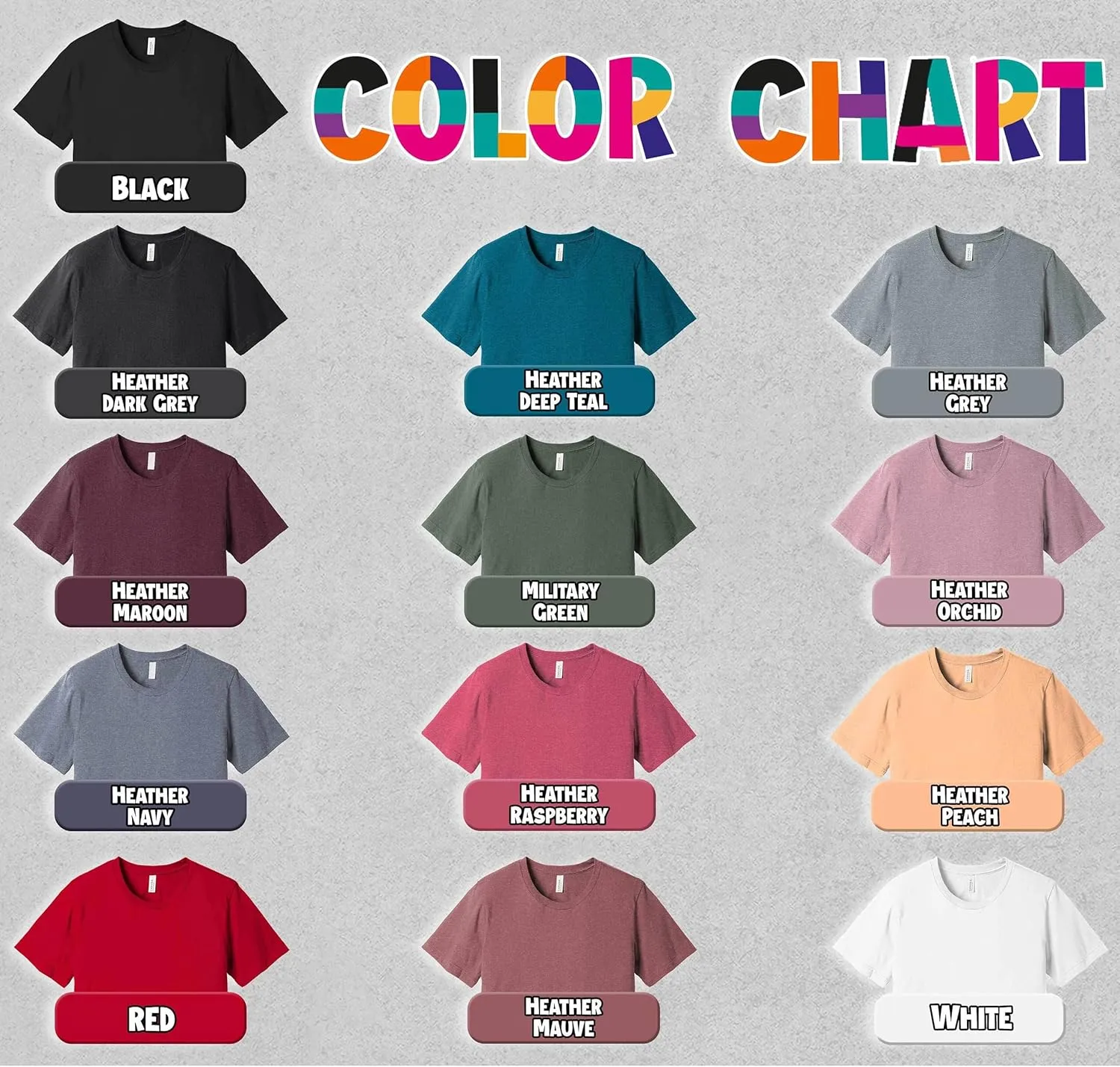 Custom T-Shirts - Personalized Front and Back Printed Unisex Tee Shirt - Customized Design Your Own T-Shirts for Women, Men