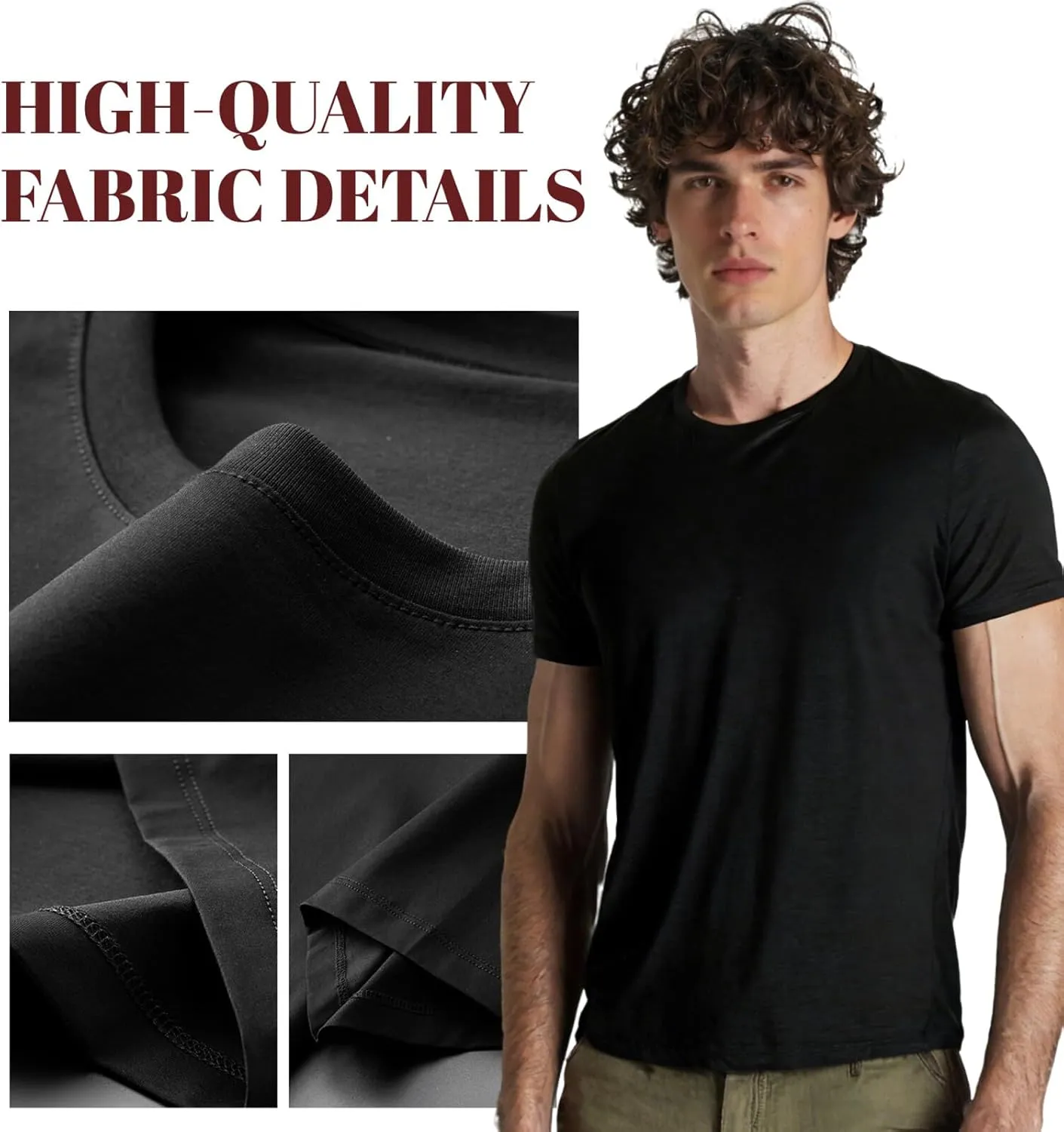 Custom T-Shirts Personalized Unisex Crewneck T Shirts Front and Back Printed T Shirt Supports Picture Text, and Image