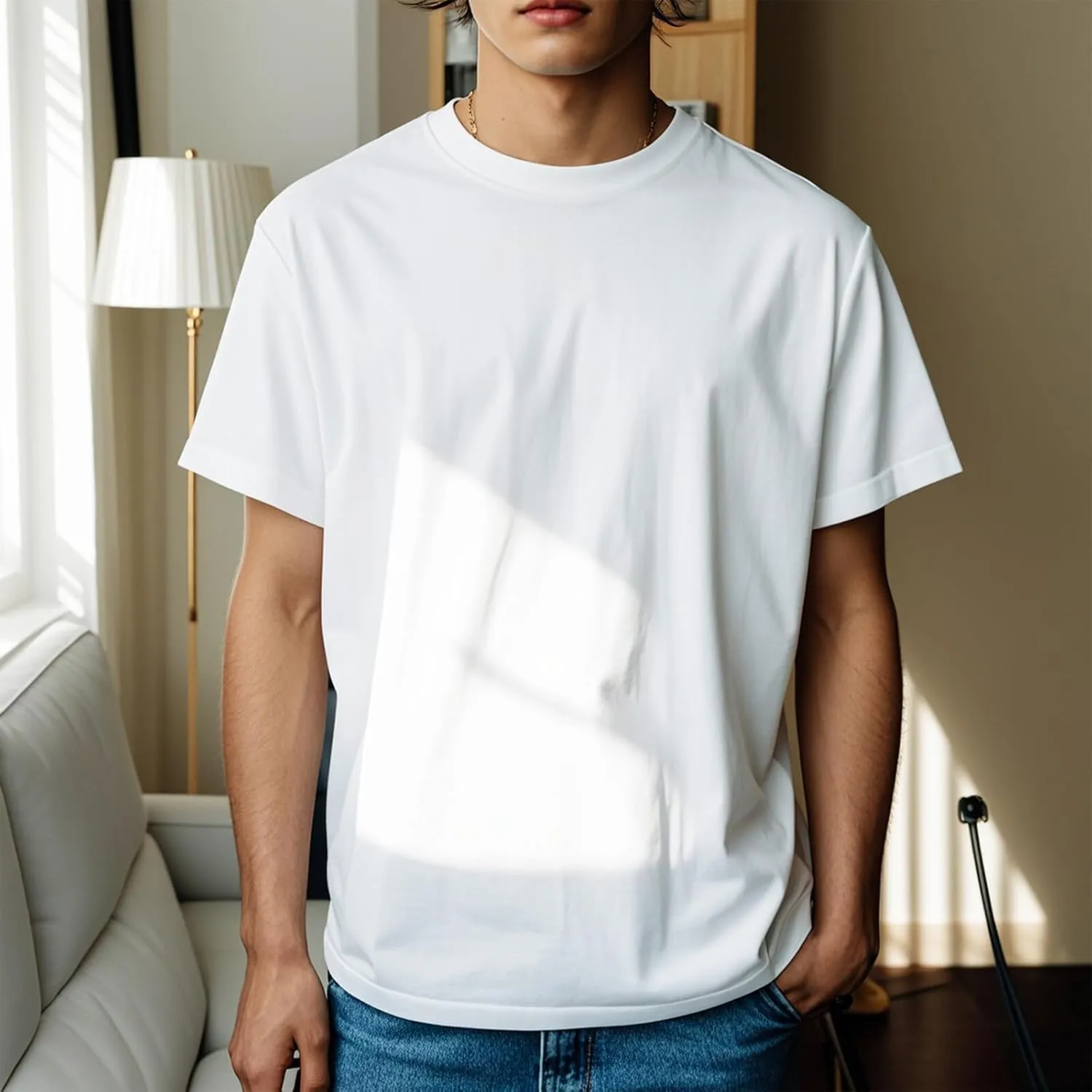 Custom T-Shirts Personalized Unisex Crewneck T Shirts Front and Back Printed T Shirt Supports Picture Text, and Image