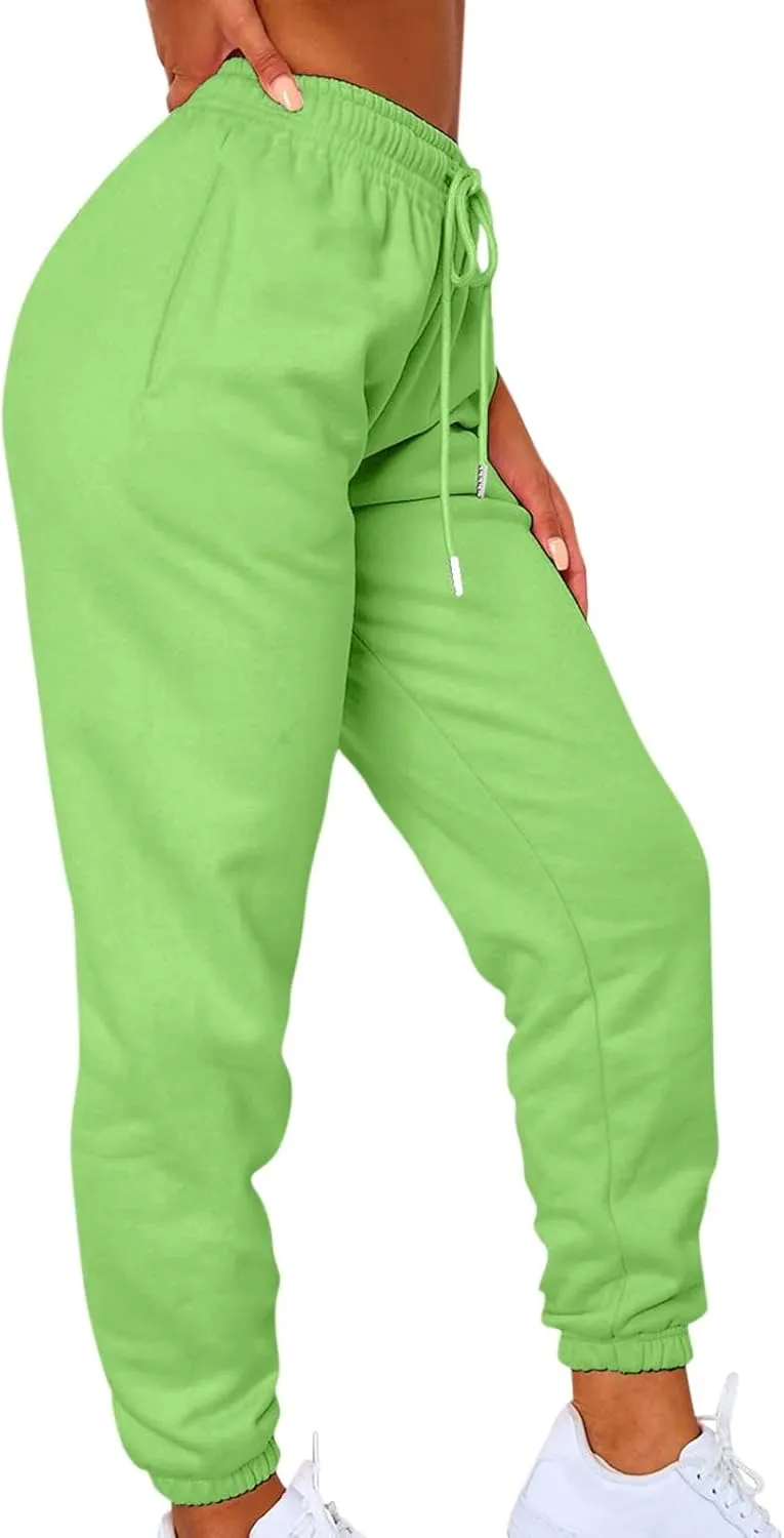 Cute Sweatpants for Women Casual high Waisted Athletic Fleece Jogger Pants with Pockets Workout Lounge Fashion 2024