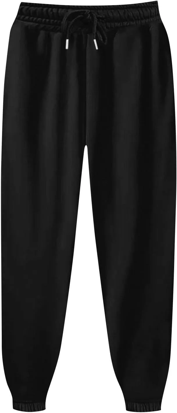 Cute Sweatpants for Women Casual high Waisted Athletic Fleece Jogger Pants with Pockets Workout Lounge Fashion 2024