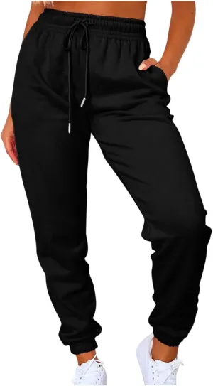 Cute Sweatpants for Women Casual high Waisted Athletic Fleece Jogger Pants with Pockets Workout Lounge Fashion 2024
