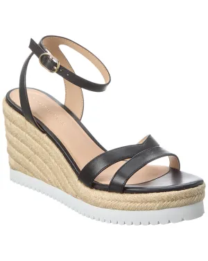 Stud Glow Creative Look Stuart Weitzman Catlina Leather Espadrille Wedge Sandal