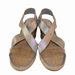 Ground Support Buckle Fit Women's Desimidmet Wedge In Platino