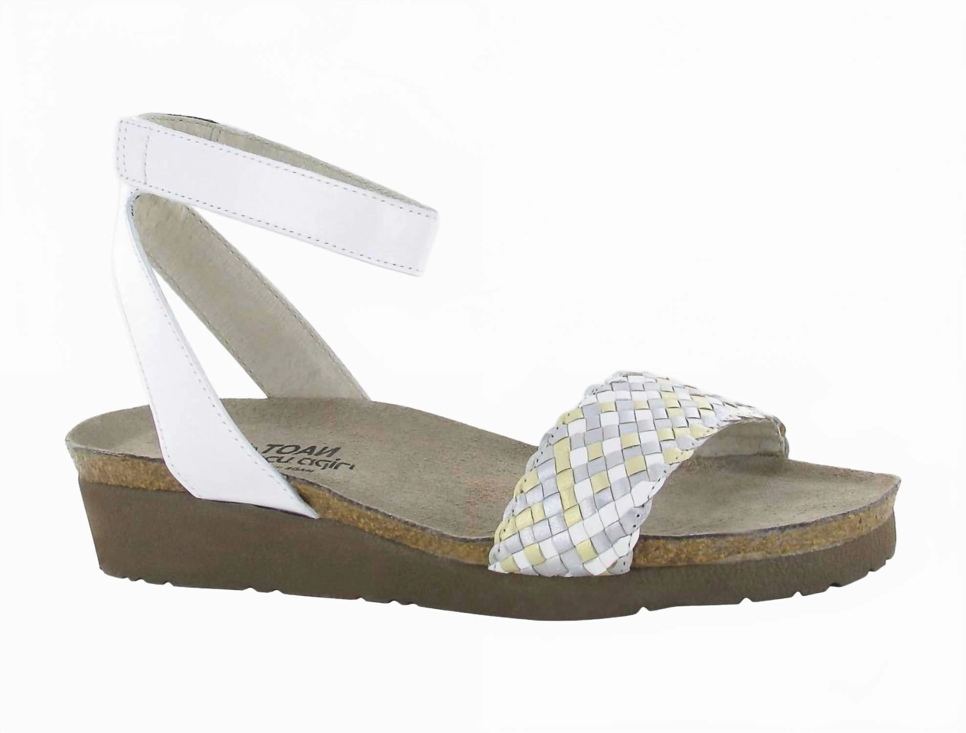 Night Fit Women's Abbie Wedge Sandal In Pearl White