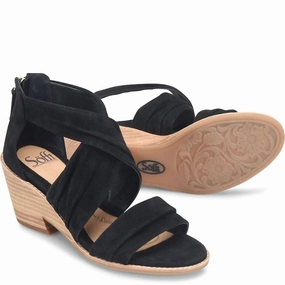 Active Look Youthful Mood Women's Samoa Sandal In Black