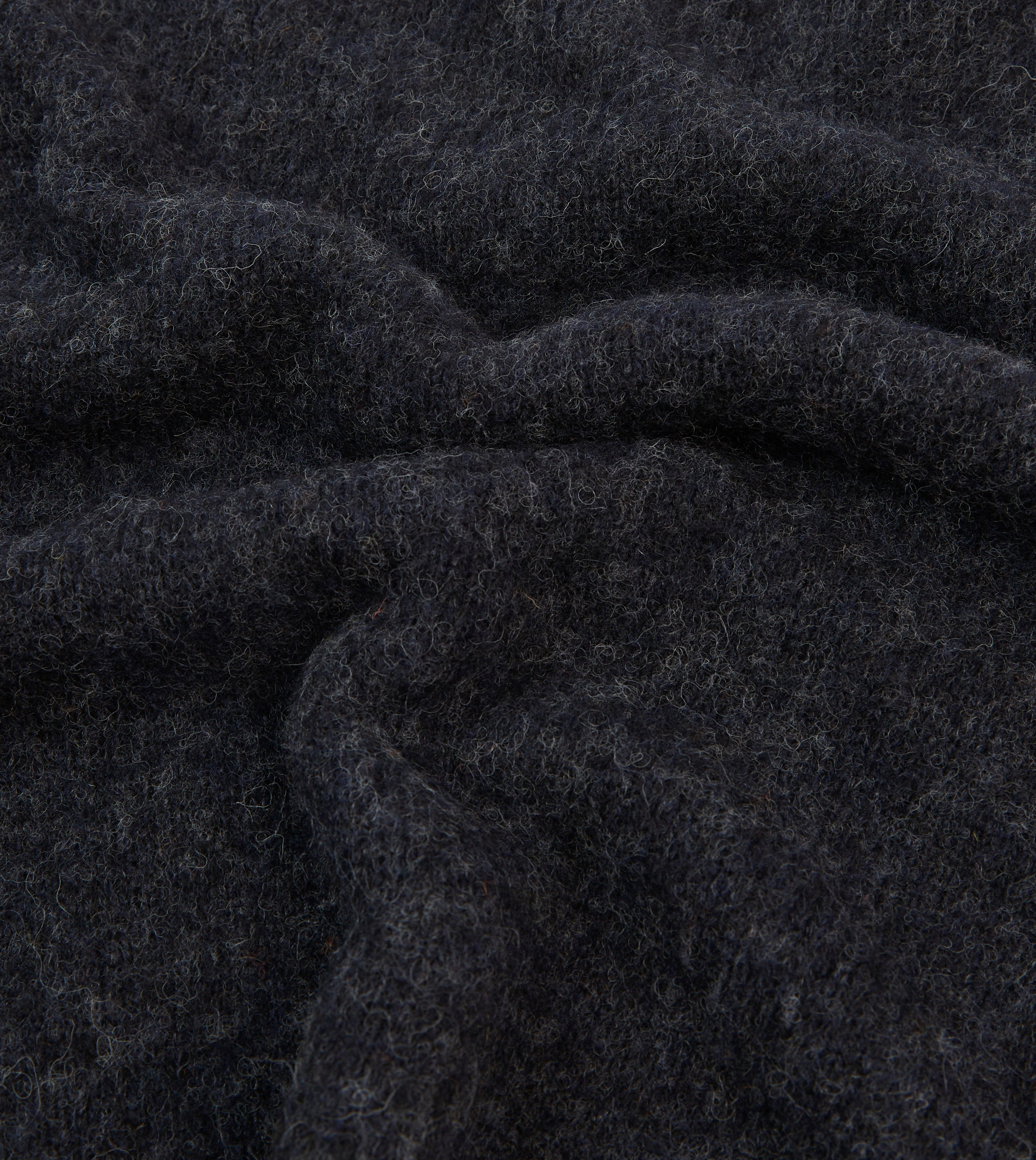 Dark Grey Brushed Shetland Crew Neck Jumper Touch Of Soft Multi purpose design
