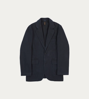 Dark Navy Heavy Cotton Twill Games Blazer Mk. I Lightweight Weave Innovation Work Ready