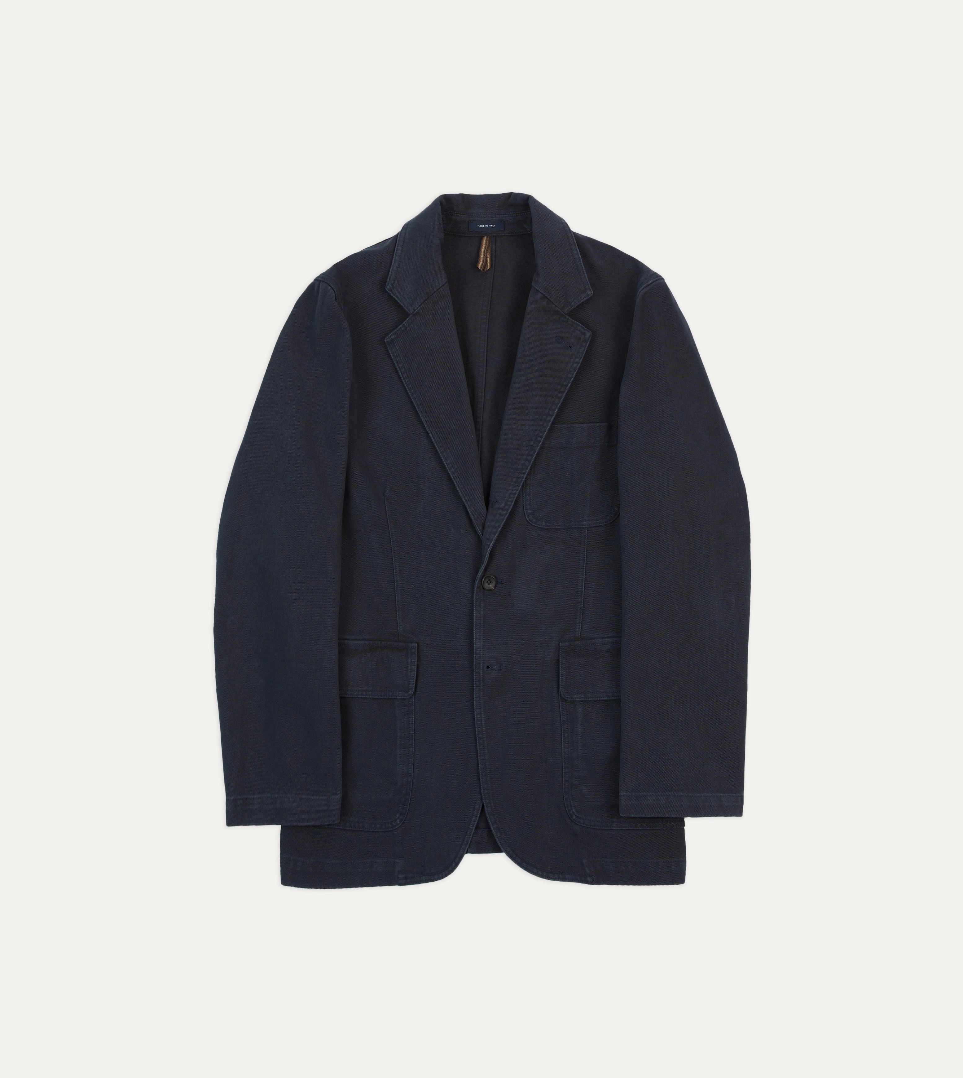 Dark Navy Heavy Cotton Twill Games Blazer Mk. I Lightweight Weave Innovation Work Ready