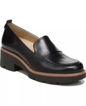 Full-Grain Leather Darry Lug Sole Loafer In Black Leather