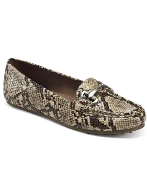 Day Drive Womens Animal Print Driving Loafer Loafers Soft Sole Shoes french chic