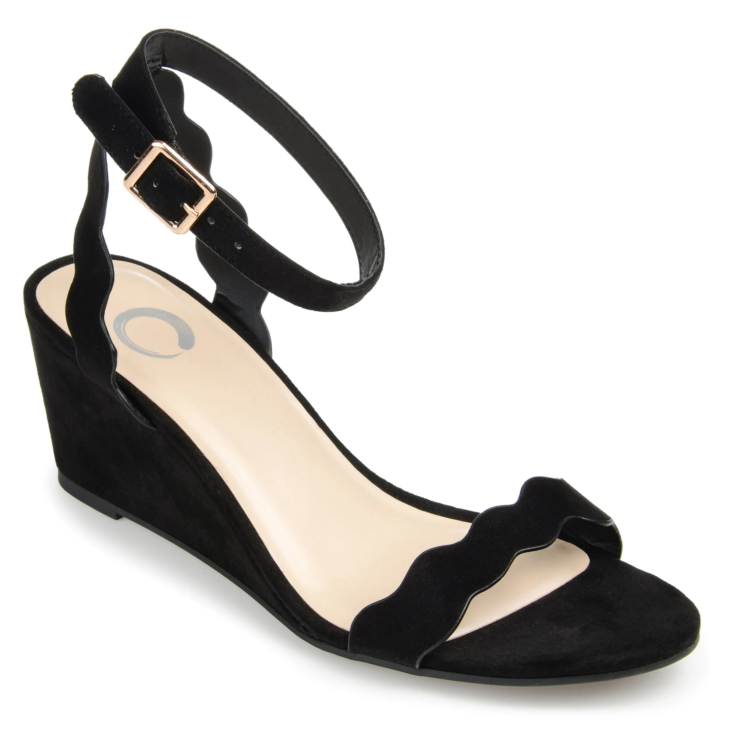 Tassel Step Polished Shift Journee Collection Women's Loucia Wedge