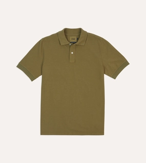 Khaki Piqu?? Cotton Polo Shirt Generic