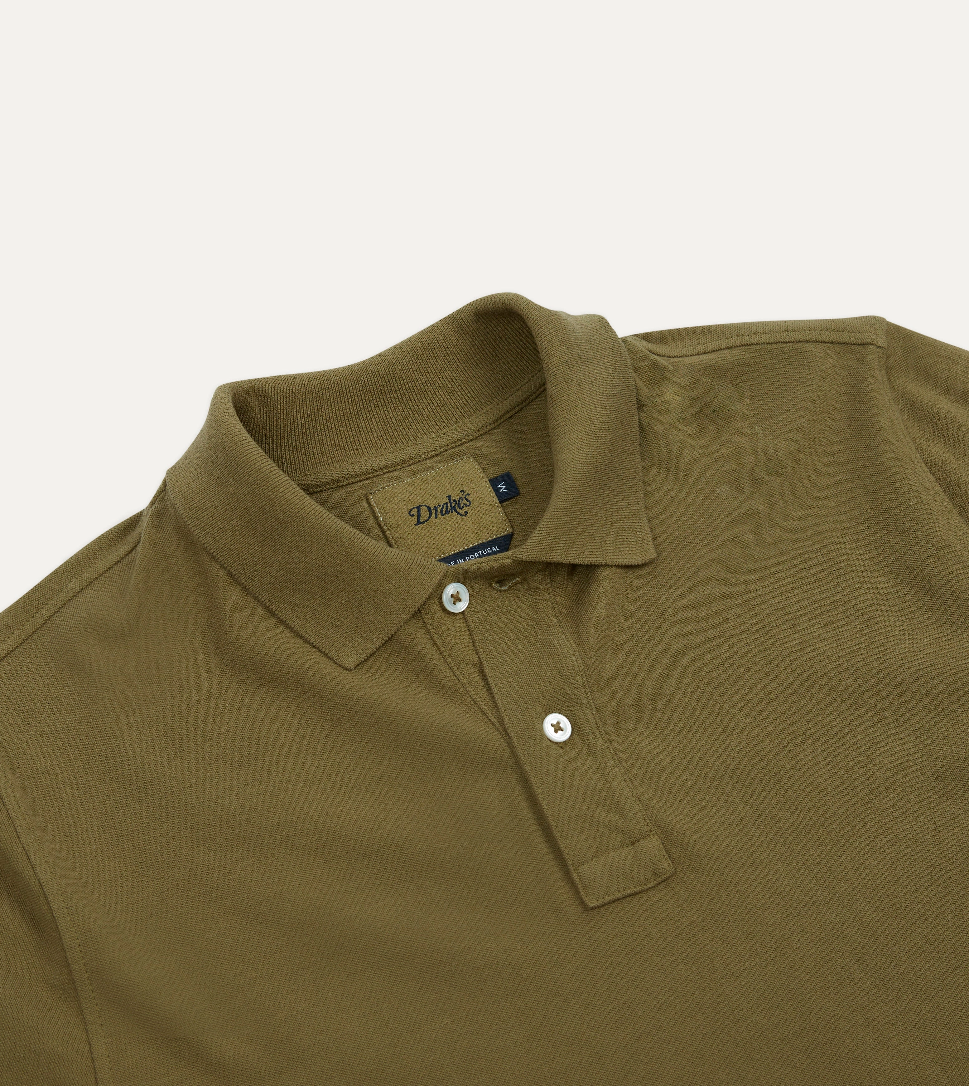 Khaki Piqu?? Cotton Polo Shirt product shoe support Travel Wear
