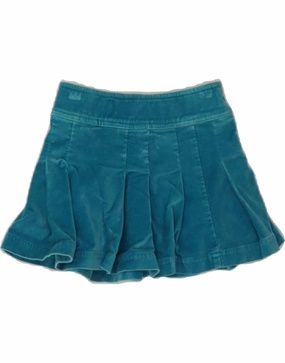 BODEN Girls Mini Skirt 7-8 Years W24 Blue Cotton Life Soft Classic Edge