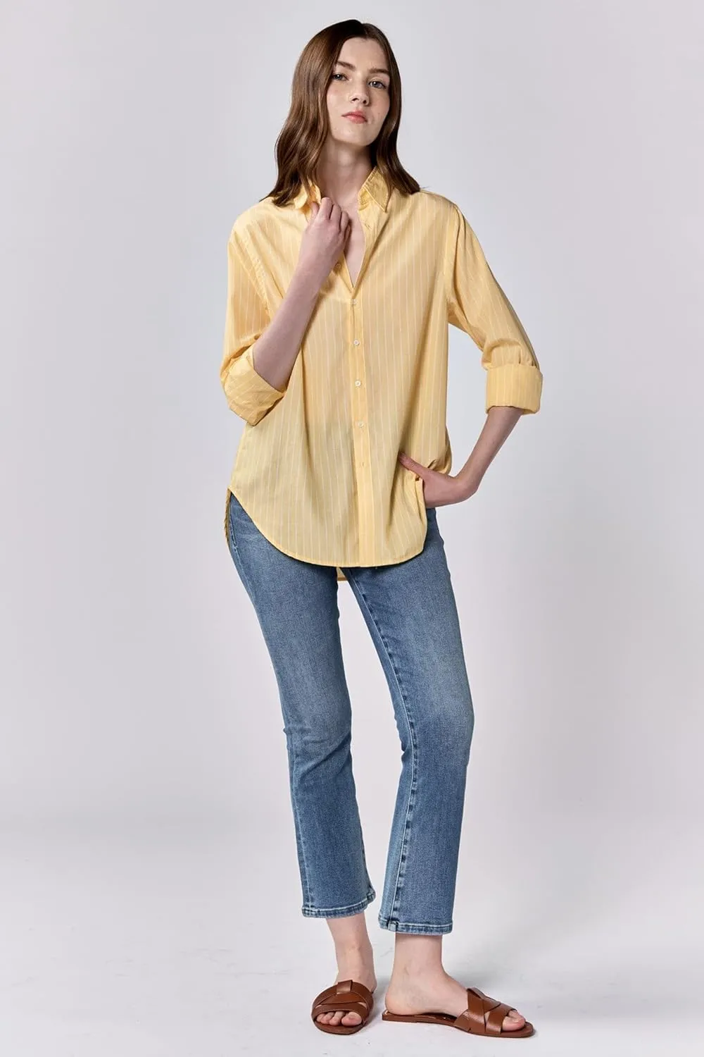 DEAR JOHN Lolita Women's Shirt Poplin Button-Up Long Sleeve