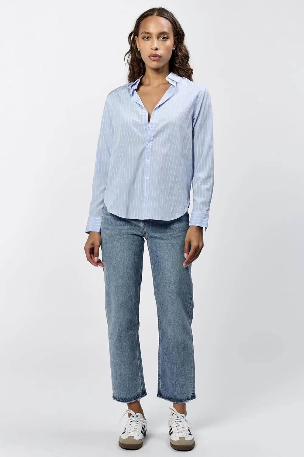 DEAR JOHN Lolita Women's Shirt Poplin Button-Up Long Sleeve