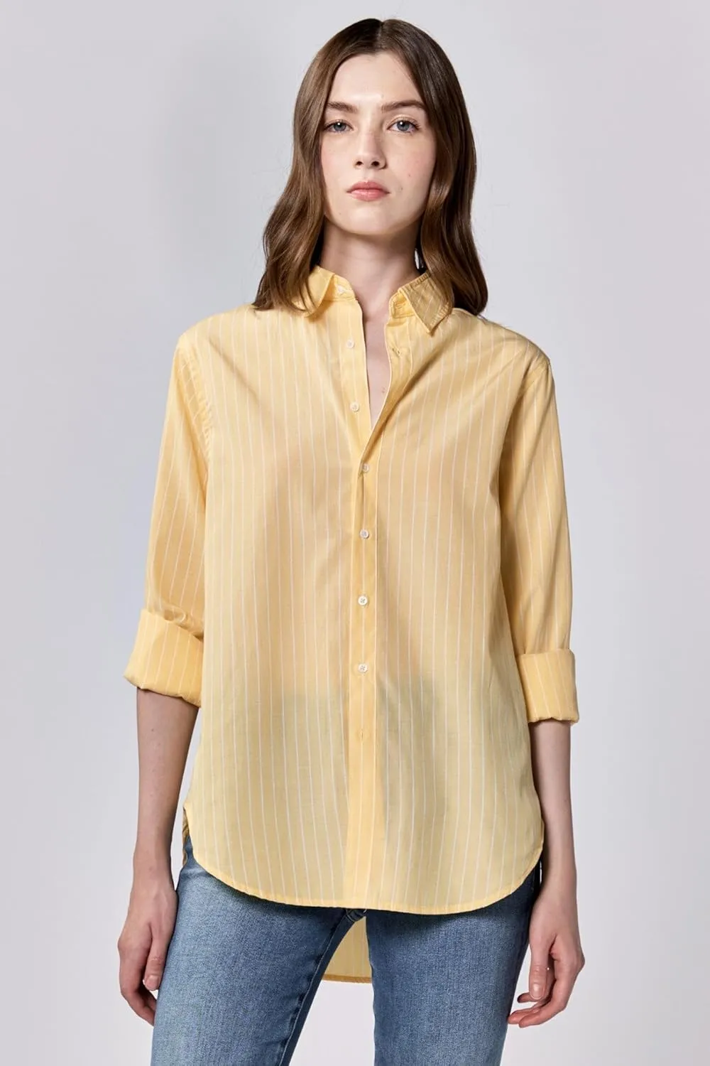 DEAR JOHN Lolita Women's Shirt Poplin Button-Up Long Sleeve