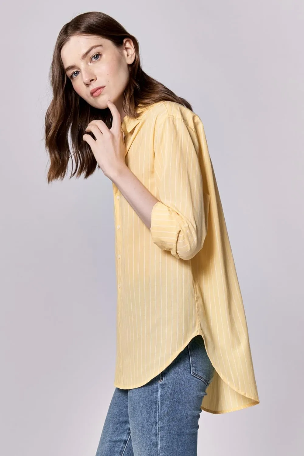 DEAR JOHN Lolita Women's Shirt Poplin Button-Up Long Sleeve