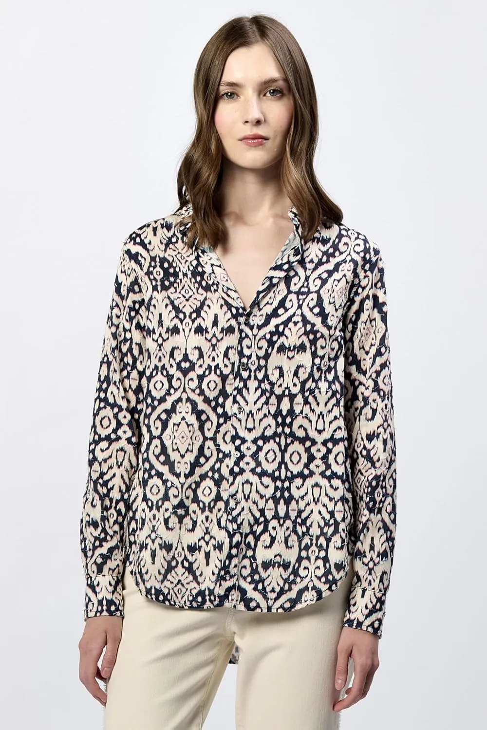 DEAR JOHN Lolita Women's Shirt Poplin Button-Up Long Sleeve